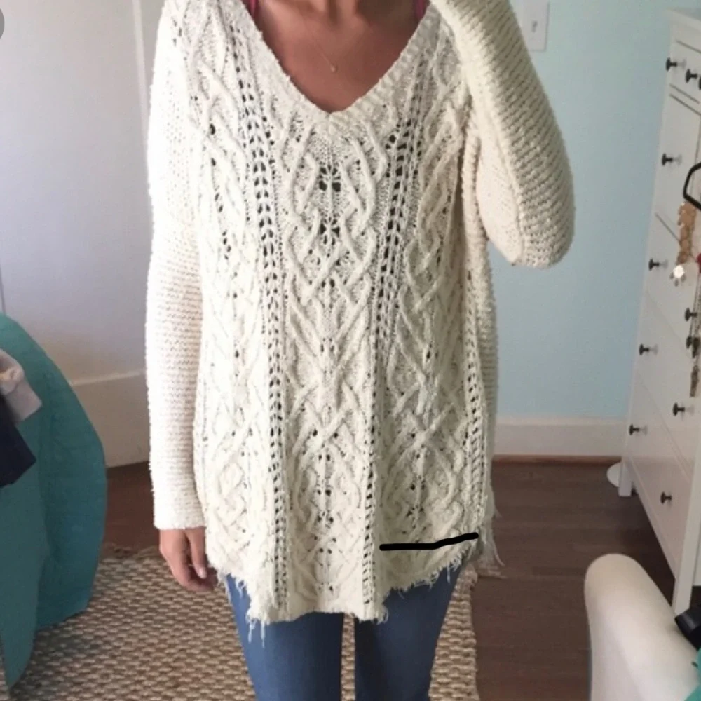 Free People Cream Sweater - Picture 3 of 3